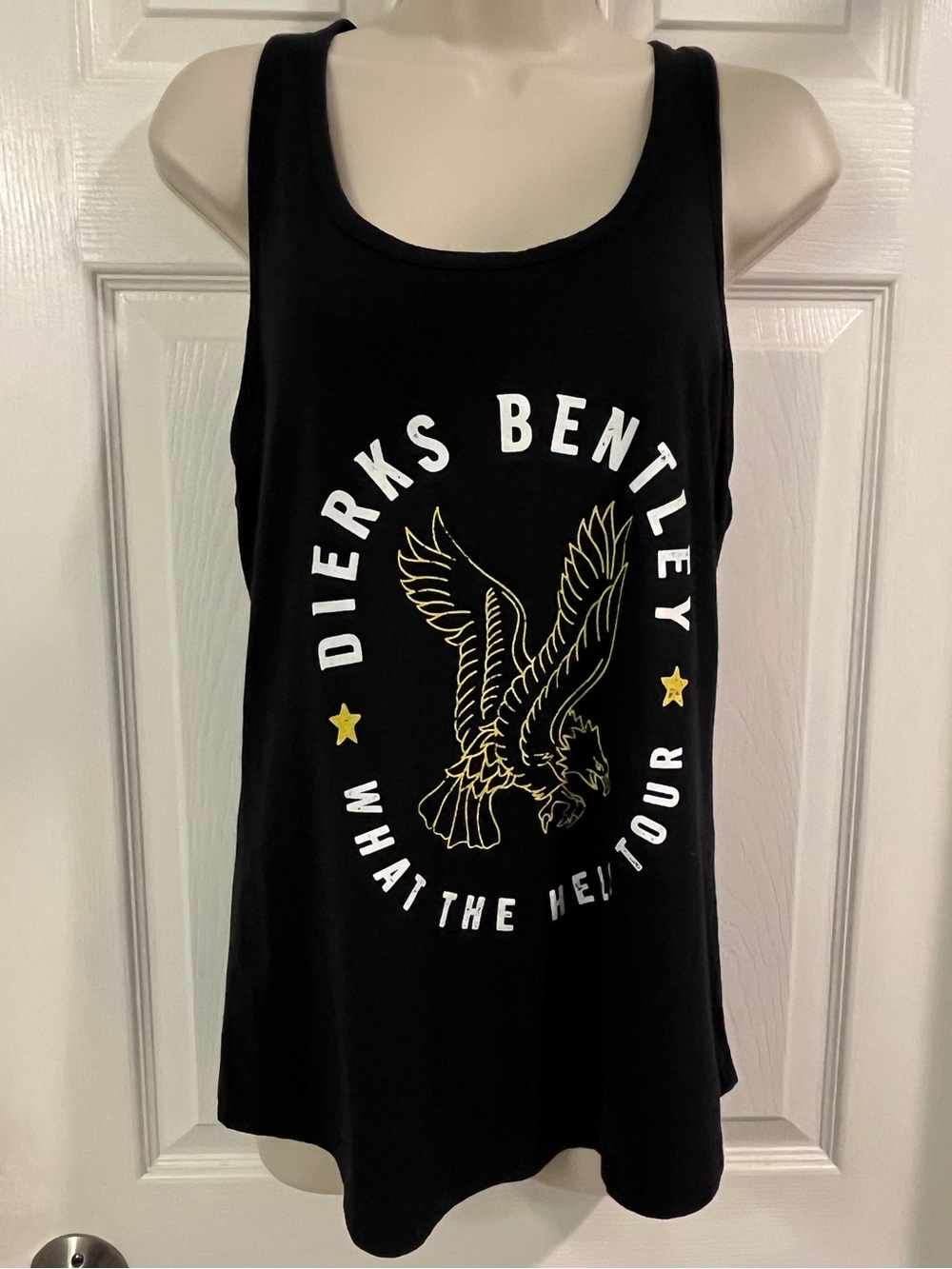 Dirks Bentley Black Graphic Tank Top - What The Hell Tour 2017 Black Album XL